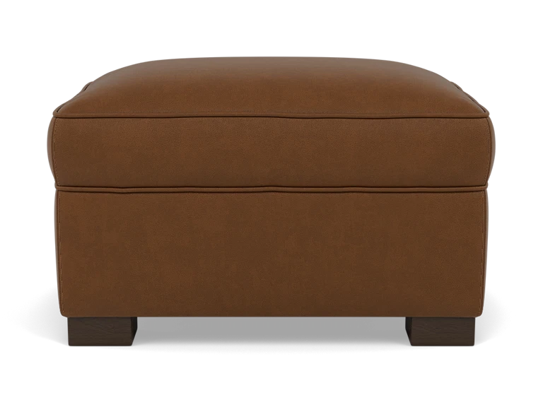 Oliver Leather Ottoman